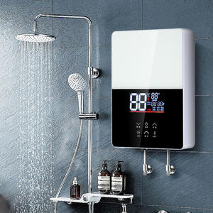 Chauffe-eau électrique mural instantané 5500W pour maisons de <span class=keywords><strong>location</strong></span>, chantiers de construction, petit <span class=keywords><strong>chauffage</strong></span> rapide, douche thermostatique - Product Image 1