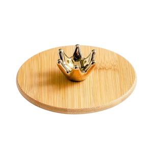 Verres à boire avec couvercle en bambou et paille en verre, approvisionnement direct usine - Product Image 1