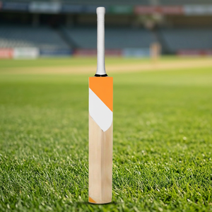 Bate de Cricket de Madera JNA Group, Diseño de Hoja Naranja y Blanca, Ligero, Duradero, Ambidiestro, Estilo Clásico, para Uso en Partidos y Prácticas Deportivas - Product Image 4