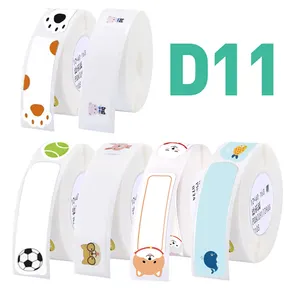 Nimmbot D11 Label Sticker Paper Rolls Self-adhesive Anti-Oil Pure Color Waterproof for Wireless Mini Portable Printer Impresoras