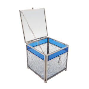 Handmade Kim Loại Wedding Đính Quà Tặng Hộp Đồ Trang Sức Thủy Tinh Tùy Chỉnh Vintage Jewelry Display <span class=keywords><strong>Box</strong></span> - Product Image 5
