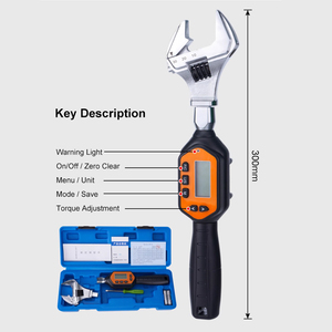 Độ chính xác cao điện tử kỹ thuật số hiển thị có thể điều chỉnh Cờ Lê Đầu mô-men xoắn Cờ Lê (36mm có thể điều chỉnh mở) OEM thép hợp kim - Product Image 6