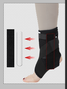 उच्च प्रदर्शन टखने के संयुक्त ब्रेस पोस्टऑपरेटिव रिहैबिलिटेशन ब्रेस और खेल टखने के लिए सांस लेने योग्य डिजाइन - Product Image 2