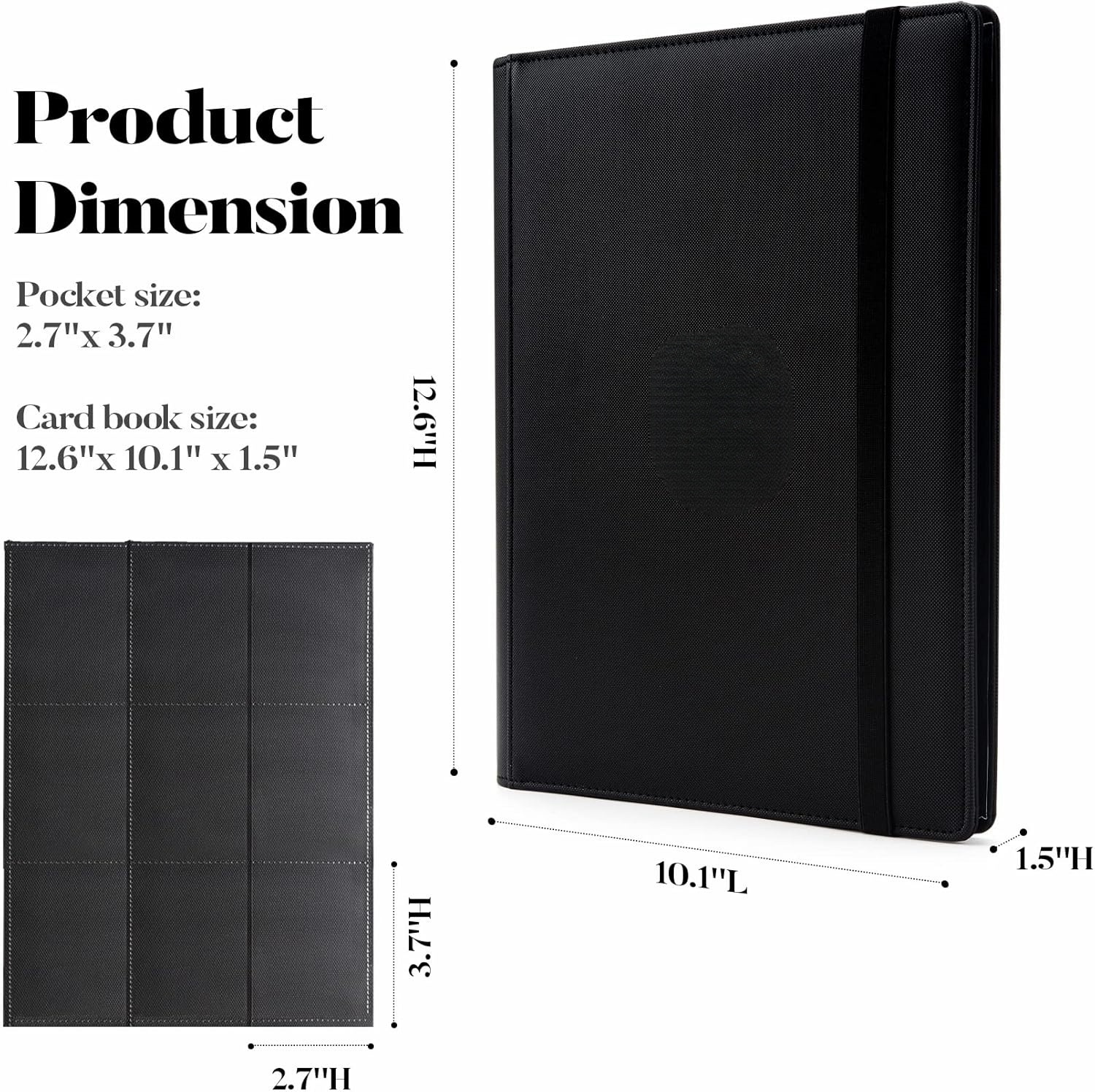 fabmaker card binder PU Trading 9 Pocket Strap Album 360 Cards Custom Logo Card Binder Manufacturer Wholesale Supplier The pages are sturdy to withstand tears and scratches and ultra clear for display Trading Card Binder 9 Pocket,