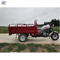 Tricycle Moto-Benne de Fret Agricole à Moteur Essence Refroidi par Eau, pour Terrain Montagneux