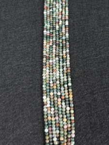 Perles de pierres précieuses multicolores rondes polies en agate indienne de haute qualité pour la fabrication de bracelets DIY 4/6/8/10mm - Product Image 3
