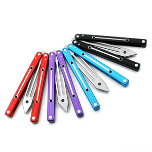Outils d'entraînement en plein air de qualité DIY pliable Squid Butterfly Trainer Lame émoussée en acier inoxydable pour la pratique du sport OEM - Product Image 1