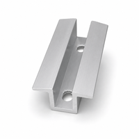 Collier de fixation central pour panneau solaire photovoltaïque en aluminium anodisé, conçu pour une durabilité à long terme, accessoire solaire pour toiture