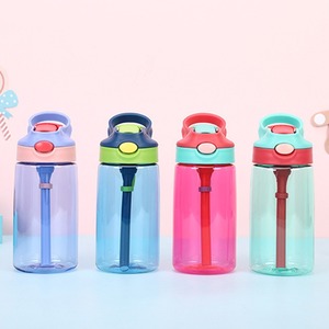 BPA Free 500ml trasparente bottiglia di acqua di plastica con paglia carino gigante scuola bevanda per i bambini per l'acqua bollente - Product Image 3
