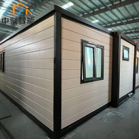 Maison préfabriquée portable pliable et extensible de 40 pieds avec cuisine et salle de bain, fabriquée en Chine, en vente chaude