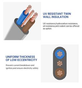 BS6004/6242Y TPS <span class=keywords><strong>2</strong></span> <span class=keywords><strong>3</strong></span>芯<span class=keywords><strong>2</strong></span>.5mm 4mm 6mm 双芯地线电缆 PVC 电线束 25双芯带地线 - Product Image 2