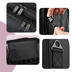 Large Makeup Bag Professional Makeup Case <b>Storage</b> Traveling Cosmetic Bag Brush Organizer Waterproof <b>Make</b> <b>up</b> Artist Bags - Product Image 4