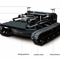 Traktor Pintar Mini Tenaga Baterai Xuanniao T1-900B Komersial Profesional DIY Crawler 4-tak 48V Silinder Ganda