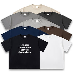 <span class=keywords><strong>T</strong></span>-<span class=keywords><strong>shirt</strong></span> pour homme en coton 100% de haute qualité, coupe ample, logo personnalisé, 275 g/m², imprimé, coton lourd, streetwear, <span class=keywords><strong>t</strong></span>-shirts pour homme - Product Image 1