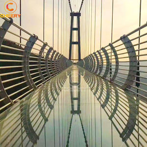 ทางเดินลอยฟ้ากลางแจ้งในแหล่งท่องเที่ยวภูเขา พร้อมพื้นกระจกและสะพานลอยฟ้า พร้อมเอฟเฟกต์การระเบิด - Product Image 1