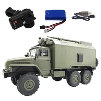 Voiture télécommandée WPL B-36 Ural Command 2.4G à six roues motrices, jouet d'escalade RC pour opérateurs experts, échelle 1:16, 20m