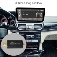 Mini adaptateur autoradio AM/FM stéréo en ABS, interface USB, antenne, compatible avec les systèmes multimédias Android