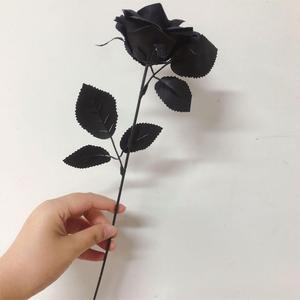 Nhà Máy Số Lượng Lớn Bán Buôn Chất Lượng Cao Nhân Tạo Duy Nhất Nhung Hoa Hồng Hoa Màu Đỏ Trắng Tùy Chỉnh Bất Động Cảm Ứng Rose Hoa Trang Trí - Product Image 3