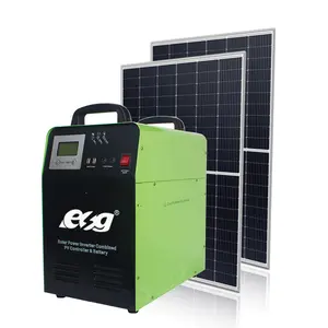 ESG 1.5kw 1500 वाट 24V सौर पैनलों संयुक्त पलटनेवाला बैटरी एसी डीसी उत्पादन घर में इस्तेमाल के मिनी सौर ऊर्जा प्रणाली