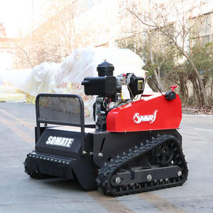 Desbrozadora de control remoto sobre orugas de 500 mm, grado industrial/DIY, para trituración de césped y maleza pequeña, 24 cuchillas, para pendientes de hasta 40 grados, diésel - Product Image 4