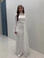Robe de soirée musulmane modeste haut de gamme 2026 |   Robe longue élégante à manches longues pour les occasions formelles