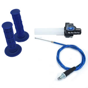 Poignées de moto avec réglage d'accélérateur à rotation rapide 1/4 MM câble d'accélérateur pour <span class=keywords><strong>guidon</strong></span> conique <span class=keywords><strong>PRO</strong></span> Dirt Pit Bike pièces de Motocross 1200MM - Product Image 2