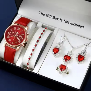 Ensemble de montres et bijoux pour femme Best-seller Ancient <span class=keywords><strong>Wolf</strong></span>, <span class=keywords><strong>montre</strong></span> à quartz double couche avec bracelet en acrylique pour dames - Product Image 4