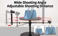 Table rotative à 360 ° pour photographie, produit créatif, rotation à 360 degrés, appareil photo, cabine téléphonique