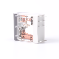RY-ele Set Soket Relay Elektromagnetik Otomatis AC 8pin 16A 250VAC RX1CO-D24L& RX1COF yang Dapat Disesuaikan, Tertutup, Ukuran Mini, Umum