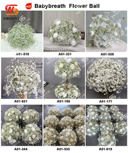 SMOOTH OEM ODM Arreglo Floral Natural en Forma de Bola, Centro de Mesa para Boda con Rosas Azules, Bolas de Flores Artificiales con Hojas Verdes - Product Image 2