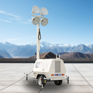 Liondi Hot Bán 9M Trailer ánh sáng tháp dễ dàng để di chuyển có thể thu vào ánh sáng cực ánh sáng tháp giá - Product Image 2