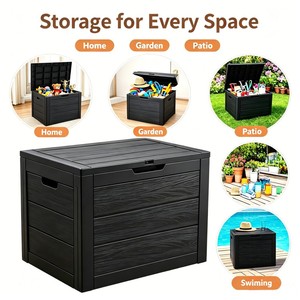 Boîte <span class=keywords><strong>de</strong></span> rangement extérieure étanche en plastique, <span class=keywords><strong>coffre</strong></span> <span class=keywords><strong>de</strong></span> rangement pour patio, bac <span class=keywords><strong>de</strong></span> rangement verrouillable pour <span class=keywords><strong>jardin</strong></span>, pour cour arrière, bord <span class=keywords><strong>de</strong></span> piscine - Product Image 2