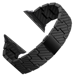 Lionorm cinturino in fibra di carbonio cinturino per orologio intelligente per <span class=keywords><strong>apple</strong></span> <span class=keywords><strong>Watch</strong></span> serie <span class=keywords><strong>7</strong></span>/SE/6/5/4/3/2/1 leggero nero resistente - Product Image 1