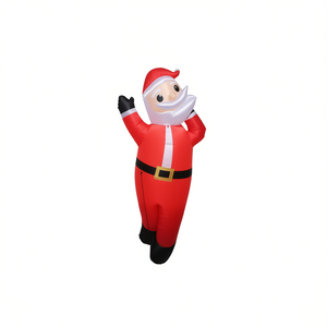 Père Noël gonflable de Noël, 63 pouces, décoration de jardin pour les fêtes, matériau PVC, unisexe - Product Image 1