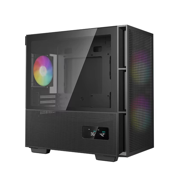 DeepCool CH360 LIMITED  Gaming PC Case High Airflow Mesh ARGB Fans 360mm Water Cooling Tempered Glass Type-C Digital Display