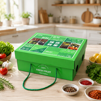 Boîte-cadeau de fruits emballage ondulé haut de gamme personnalisé carton corde levage ciel et terre couverture boîte impression personnalisée