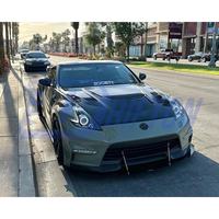 Nuevo Lanzamiento: Capó de Fibra de Carbono con Tejido Plano 3K/6K/12K, Acabado Brillante/Mate, Protección UV Negra para Nissan 370Z 2008-2019