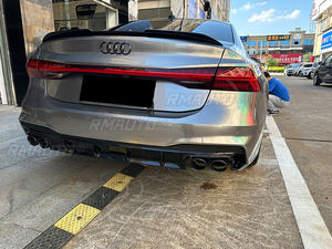 Aileron de coffre pour Audi A7 S7 RS7 2019 - 2024, plastique ABS de haute qualité, non peint, imitation carbone, aileron arrière, aileron de coffre - Product Image 1