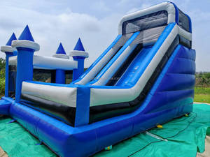 PVC lớn người lớn trẻ em Inflatable vui chơi giải trí lâu đài bouncy thương mại chơi Trampoline công viên thiết bị với <span class=keywords><strong>Slide</strong></span> - Product Image 3