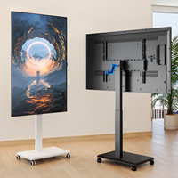 Support de télévision universel inclinable pour téléviseurs de 42 à 75 pouces, VESA max 600x500, acier et MDF robustes, style moderne, garantie 5 ans