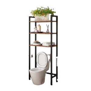 Toilet Storage Rack 3-Tier Over-The-Toilet Cabinet Industrial Bathroom Organizer bathroom shelf