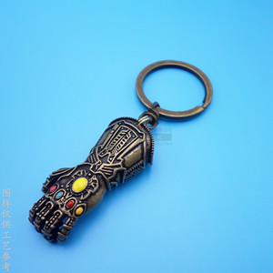 Porte-clés Gant de Chevalier en Laiton 55x10x12mm Style Antique Durable pour Cadeau et Promotion - Product Image 3