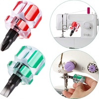 Kit d'outils de tournevis pour machine à coudre, mini tournevis court, comprenant un tournevis plat à tête fendue, mini tournevis de poche pour la couture