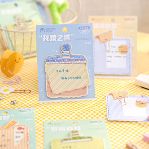 30 hojas por paquete de tarjetas traseras N pegatinas Clip <span class=keywords><strong>Ran</strong></span> serie fija manual coreano decoración estudiante notas adhesivas - Product Image 1