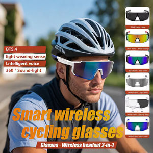 QY-PRO1 Smart Glasses Music Player Language Assistant <b>Wireless</b> Bluetooth 2-in-1 Riding Style Bluetooth Glasses - Product Image 4