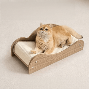 Griffoir pour chat luxueux <span class=keywords><strong>à</strong></span> plusieurs niveaux en bois, fabriqué en <span class=keywords><strong>herbe</strong></span> de sabre résistante aux griffures - Product Image 1