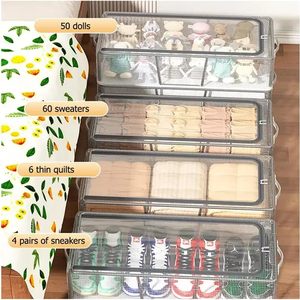 Custom Shoe Box Packaging Underbed Storage Bags Organizer clear Shoe Box Storage Container Sneaker Box Factory Price - Product Image 4
