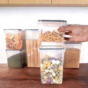 Vente en gros de 14 pièces, ensemble de récipients de stockage rectangulaires hermétiques pliables en plastique PP, techniques d'injection, emballages alimentaires pour céréales - Product Image 6