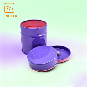 Lata de té con tapa doble impresa personalizada, lata de Matcha de 30g de grado alimenticio, lata redonda pequeña con tapa interior - Product Image 5