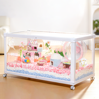 Vente en gros : Cage-villa surdimensionnée en acrylique pour hamster, grand habitat spacieux pour hamster syrien doré, cage d'élevage pour petits animaux